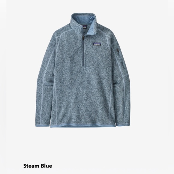 Patagonia Better Sweater Women’s 1/4 Zip Fleece Pullover Size Small Steam Blue - Picture 3 of 9